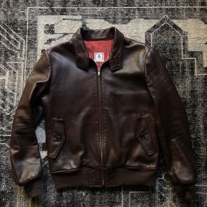 Temple of Jawnz Leather Harrington Jacket